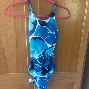 Nautica Blue One Piece Swimwear Glossy Design
